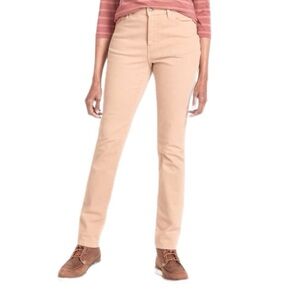 Women's True Shape Stretch Jeans, Slim Straight Leg In Pale Pink Size 4 P